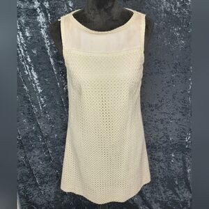 Lilly Pulitzer Vanilla Cream Shift Dress Size 6. #346